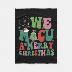 Couverture Polaire Retro we micu un joyeux Noël médical soins médicau