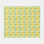 Couverture Polaire Rétros ananas (Devant (Horizontal))