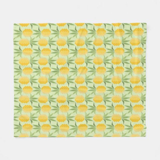 Couverture Polaire Rétros ananas (Devant (Horizontal))