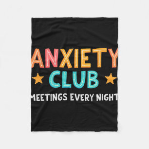 Couverture Polaire Réunions du Club d'Anxiété Chaque Soir