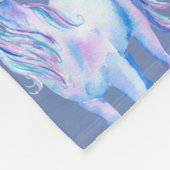 Couverture Polaire Rêve de licorne violette (Coin)