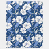 COUVERTURE POLAIRE RÊVE POLYNÉSIENNE (BLEU) (Devant)