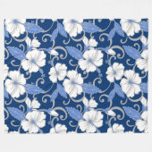 COUVERTURE POLAIRE RÊVE POLYNÉSIENNE (BLEU) (Devant (Horizontal))