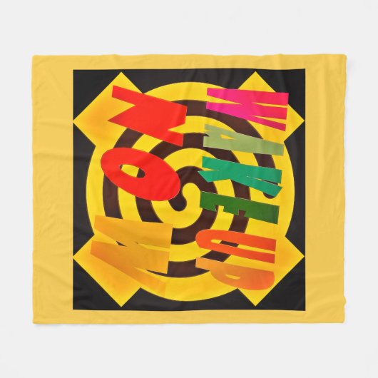 COUVERTURE POLAIRE RÉVEILLEZ-VOUS MAINTENANT DESIGN COULEUR SABLE AVE (Devant (Horizontal))