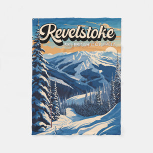 Couverture Polaire Revelstoke Canada Vintage hivernal