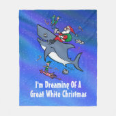 Couverture Polaire Rêver D'Un Grand Noël Blanc (Devant)