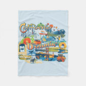 Couverture Polaire Rêverie de Californie (Devant)