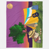 Couverture Polaire Rêves de feu de camp sur la Lune (Devant)