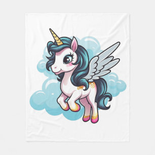 Couverture Polaire 🌈 "Rêves enchantés" Unicorn Fleece Blanket 🦄
