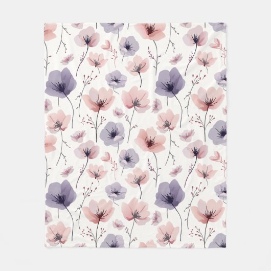 Couverture Polaire Rêves floraux (Devant)