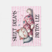 Couverture Polaire Rêves sucrés précieux (Devant)