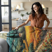 Couverture Polaire Rêves toscans dorés