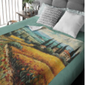 Couverture Polaire Rêves toscans dorés