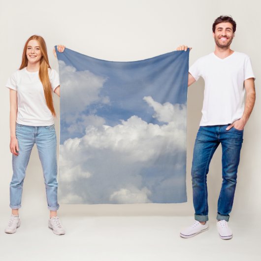 Couverture Polaire Rêveur des Nuages (En situation)