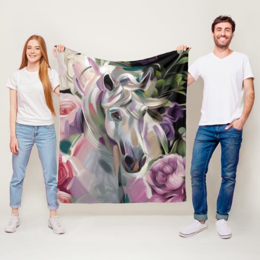 Couverture Polaire Rêveur| Toison de cheval| Moyen (En situation)