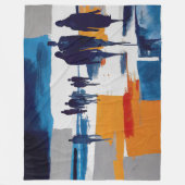 Couverture Polaire Rêveurs de l'après-tempête – Figures abstraites (Devant)