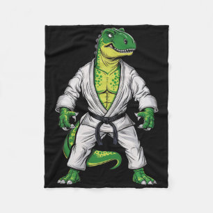 Couverture Polaire Rex Martial Arts Dinosaur Jiu-jitsu Bjj Karate