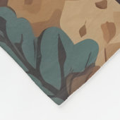 Couverture Polaire Rhapsodie bohème parmi les arbres d'automne (Coin)