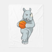 Couverture Polaire Rhino as Basketball (Devant)