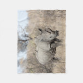 Couverture Polaire Rhino blanc (Devant)