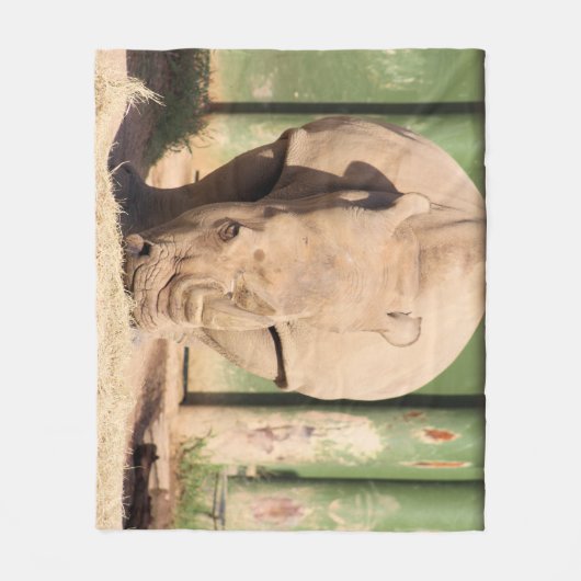 Couverture Polaire Rhino blanc (Devant)