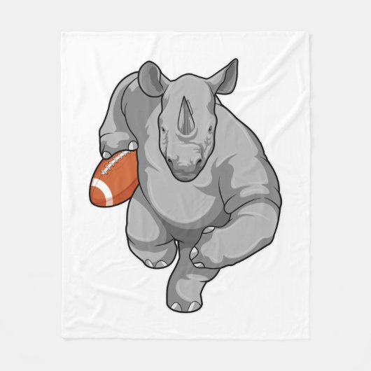 Couverture Polaire Rhino de football (Devant)
