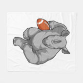 Couverture Polaire Rhino de football (Devant (Horizontal))
