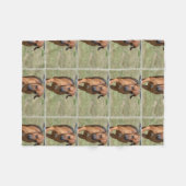 Couverture Polaire Rhodesian Ridgeback caracolant (Devant (Horizontal))