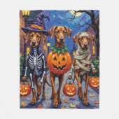 Couverture Polaire Rhodesian Ridgeback in Halloween Costumes (Devant)