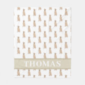 Couverture Polaire Rhodesian Ridgeback personnalisé (Devant)