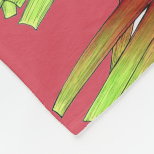 Couverture Polaire Rhubarb culinaire Stalks Légumes Jardin Alimentati