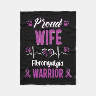 Couverture Polaire Ribbon de sensibilisation à la fibromyalgie de la 