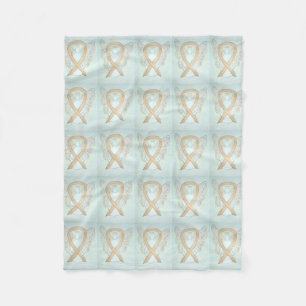 Couverture Polaire Ribbon de sensibilisation au cancer de l'enfance c