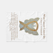 Couverture Polaire Ribbon de sensibilisation au cancer de l'enfant An (Devant (Horizontal))