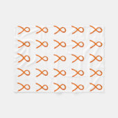 Couverture Polaire Ribbon de sensibilisation au cancer du rein Soft F (Devant (Horizontal))