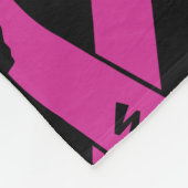 Couverture Polaire Ribbon déchiré/Guerrier...Cancer du sein (Coin)