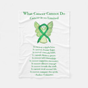 Couverture Polaire Ribbon Soft Chemo Blanche de sensibilisation au ca
