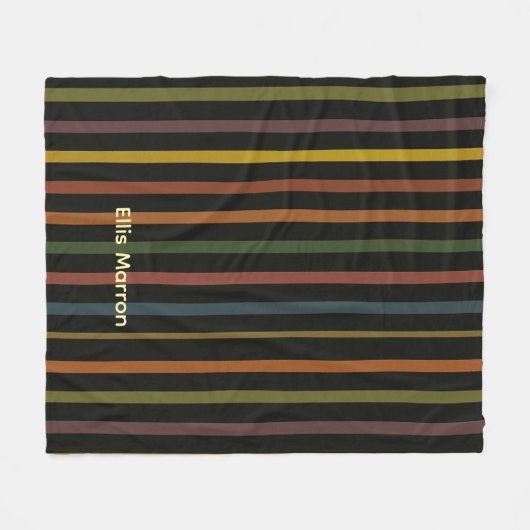 Couverture Polaire Ribbon Stripe Cozy (Devant (Horizontal))