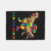 Couverture Polaire Ribbon T-Rex Dino Dinosaur B Sensibilisation sur l (Devant (Horizontal))