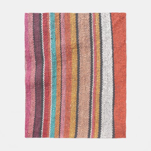 Couverture Polaire Richesse du tapis : Textures mexicaines péruvienne (Devant)