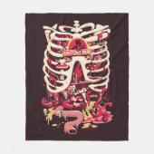 Couverture Polaire RICK ET MORTY™ | Anatomie Park Rib Cage (Devant)