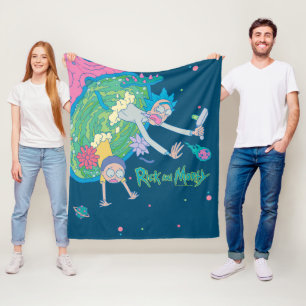 Couverture Polaire RICK ET MORTY™ Décrochage du portail infecté