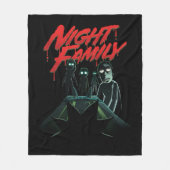 Couverture Polaire RICK ET MORTY™ | Famille de nuit (Devant)