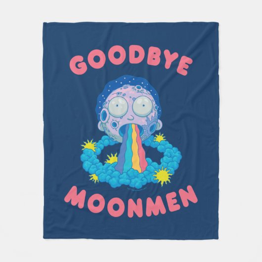 Couverture Polaire RICK ET MORTY™ | Goodbye Moonmen (Devant)