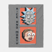 Couverture Polaire RICK ET MORTY™ | Graphique de panneau de pixels (Devant)