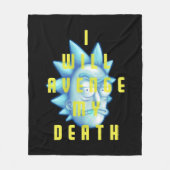 Couverture Polaire RICK ET MORTY™ | Je Vais Évenger Ma Mort (Devant)