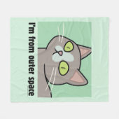 Couverture Polaire RICK ET MORTY™ | Je viens de l'espace extra-atmosp (Devant (Horizontal))