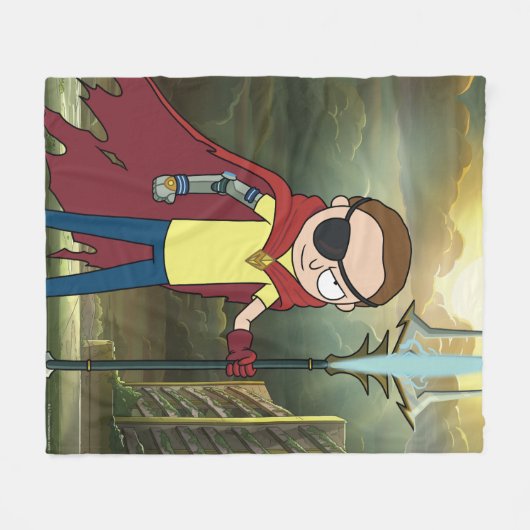 Couverture Polaire RICK ET MORTY™ | Morty mal (Devant (Horizontal))