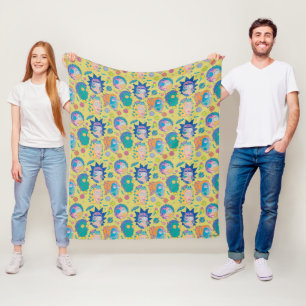 Couverture Polaire RICK ET MORTY™ Motif de famille Smith infecté