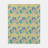 Couverture Polaire RICK ET MORTY™ | Motif de famille Smith infecté (Devant)